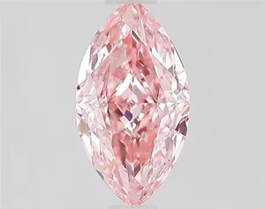 1.09ct MARQUISE Fancy Vivid Pink VS1 Coloured Lab diamond