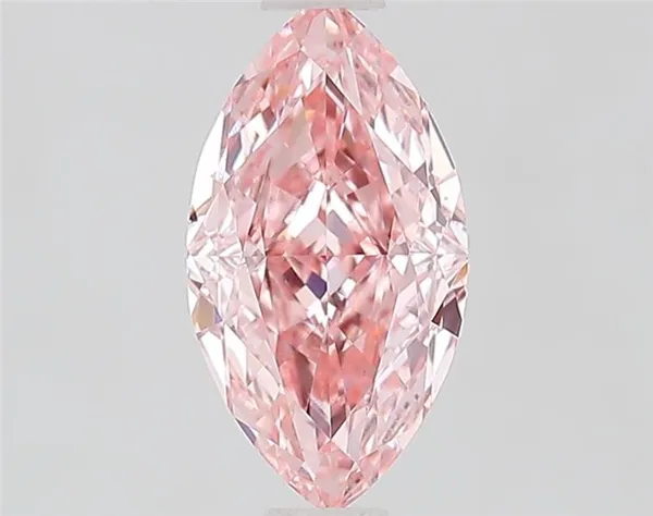 1.09ct MARQUISE Fancy Vivid Pink VS1 Coloured Lab diamond