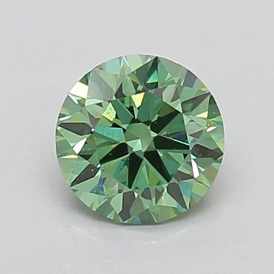0.73ct ROUND Fancy Vivid Blue VS1 Coloured Lab diamond