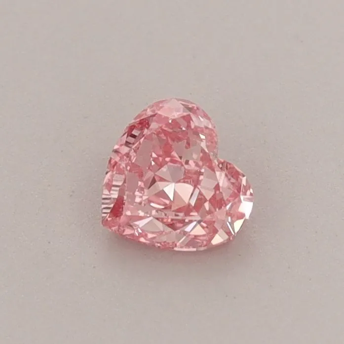 0.30ct HEART Fancy Vivid Pink VS1 Coloured Lab diamond