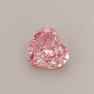 0.3ct HEART Fancy Vivid Pink VS1 Coloured Lab diamond