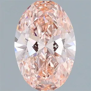 1.02ct OVAL Fancy Intense Pink VVS2 Coloured Lab diamond