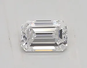 0.49ct EMERALD D VVS1 Lab diamond