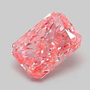 1.03ct RADIANT Fancy Vivid Pink VVS2 Coloured Lab diamond