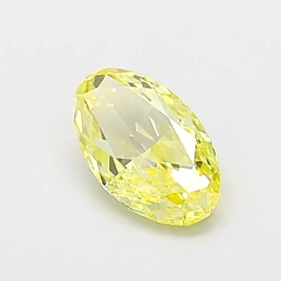 0.94ct OVAL Fancy Yellow VS1 Coloured Lab diamond