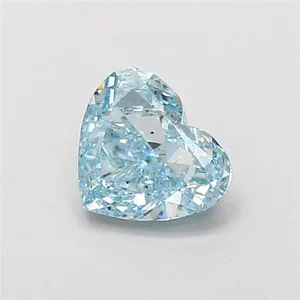 1.01ct HEART Fancy Intense Blue SI1 Coloured Lab diamond