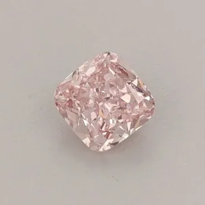 0.36ct CUSHION Fancy Vivid Pink VS1 Coloured Lab diamond