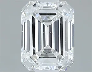 0.57ct EMERALD F VS2 Natural diamond