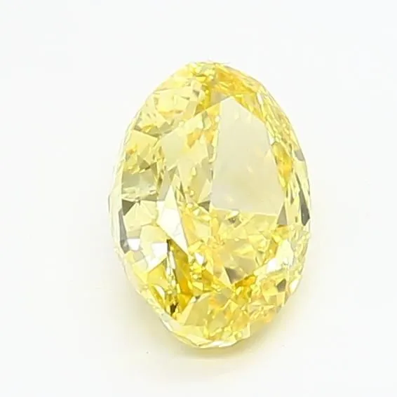1.03ct OVAL Fancy Vivid Yellow VVS2 Coloured Lab diamond