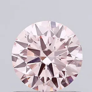 0.73ct ROUND Fancy Intense Pink VVS2 Coloured Lab diamond