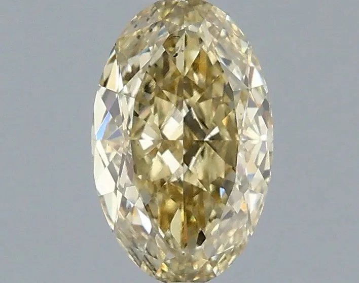 1.01ct OVAL Fancy Yellow VS2 Coloured Lab diamond