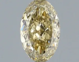 1.01ct OVAL Fancy Yellow VS2 Coloured Lab diamond