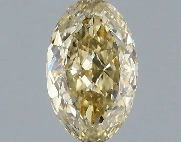 1.01ct OVAL Fancy Yellow VS2 Coloured Lab diamond