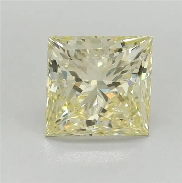 1.50ct PRINCESS Fancy Yellow VS1 Coloured Lab diamond