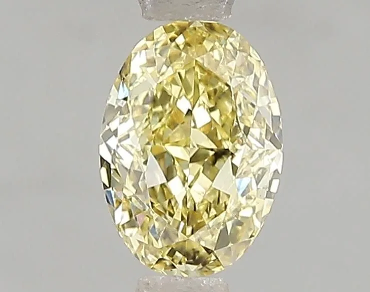 1.09ct OVAL Fancy Intense Yellow VS2 Coloured Lab diamond