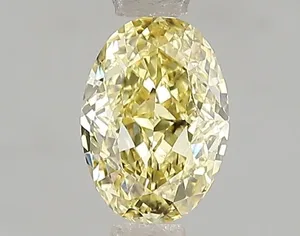 1.09ct OVAL Fancy Intense Yellow VS2 Coloured Lab diamond