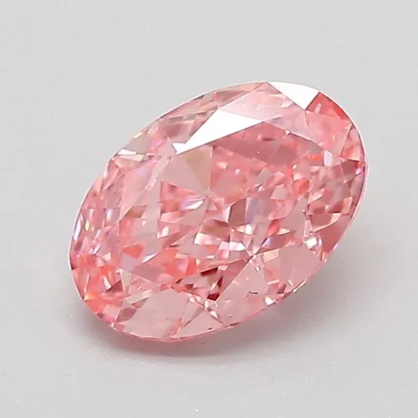 1.04ct OVAL Fancy Vivid Pink VVS2 Coloured Lab diamond