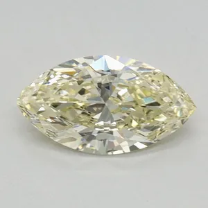 0.43ct MARQUISE Fancy Light Yellow VS1 Coloured Lab diamond