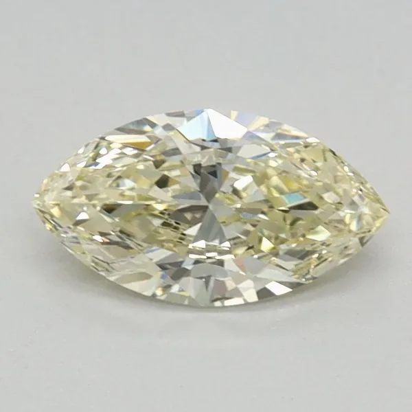 0.43ct MARQUISE Fancy Light Yellow VS1 Coloured Lab diamond