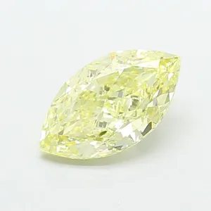 2.75ct MARQUISE Fancy Light Yellow VVS2 Coloured Lab diamond