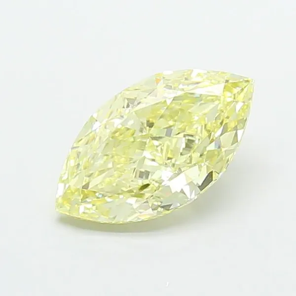 2.75ct MARQUISE Fancy Light Yellow VVS2 Coloured Lab diamond