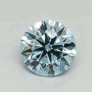 0.71ct ROUND Fancy Vivid Blue VS2 Coloured Lab diamond