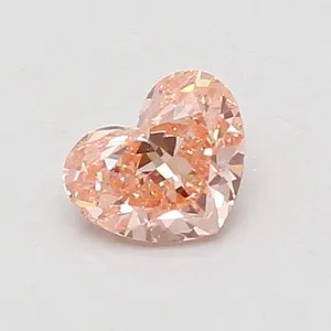 0.56ct HEART Fancy Vivid Pink VVS2 Coloured Lab diamond