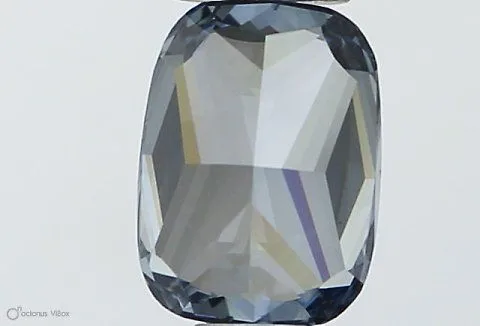 0.51ct CUSHION Fancy Vivid Blue VS2 Coloured Lab diamond
