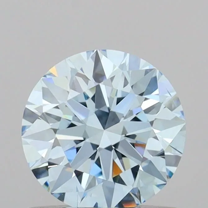 0.76ct ROUND Fancy Vivid Blue VS2 Coloured Lab diamond