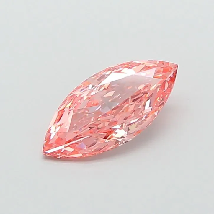 1.56ct MARQUISE Fancy Vivid Pink VVS2 Coloured Lab diamond