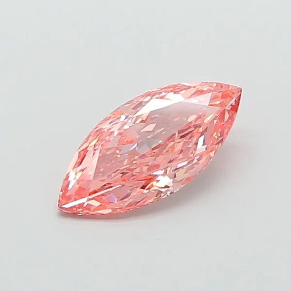 1.56ct MARQUISE Fancy Vivid Pink VVS2 Coloured Lab diamond