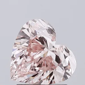 1.54ct HEART Fancy Intense Pink VVS2 Coloured Lab diamond