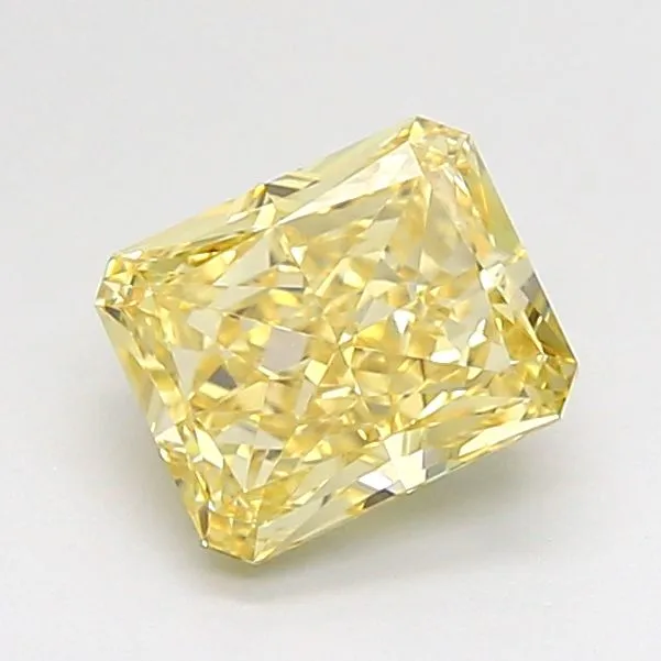 1.13ct RADIANT Fancy Yellow VVS1 Coloured Lab diamond