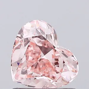 1.03ct HEART Fancy Vivid Pink VVS2 Coloured Lab diamond