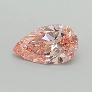 0.36ct PEAR Fancy Vivid Pink VVS2 Coloured Lab diamond
