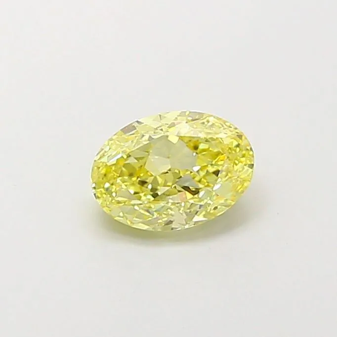 1.03ct OVAL Fancy Yellow VVS2 Coloured Lab diamond