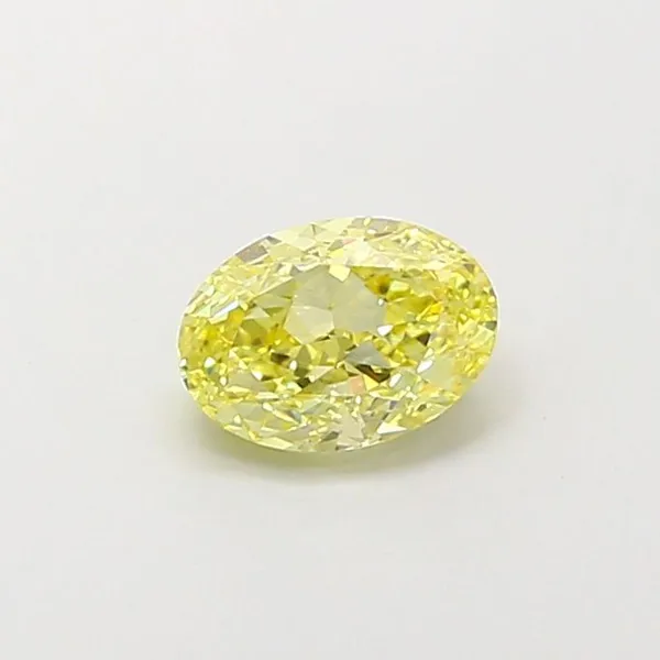1.03ct OVAL Fancy Yellow VVS2 Coloured Lab diamond