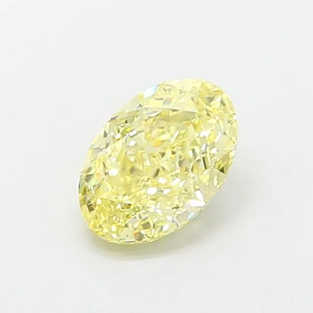 1.05ct OVAL Fancy Yellow VVS1 Coloured Lab diamond