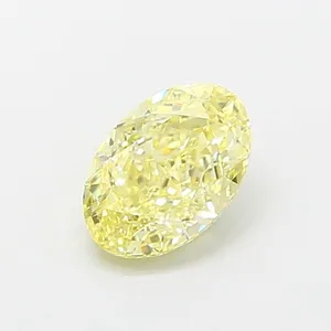 1.05ct OVAL Fancy Yellow VVS1 Coloured Lab diamond