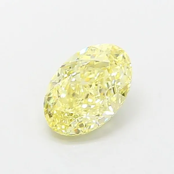 1.05ct OVAL Fancy Yellow VVS1 Coloured Lab diamond