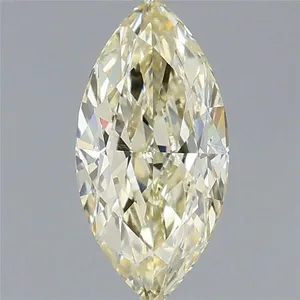 1.1ct MARQUISE Fancy Light Yellow VVS2 Coloured Lab diamond