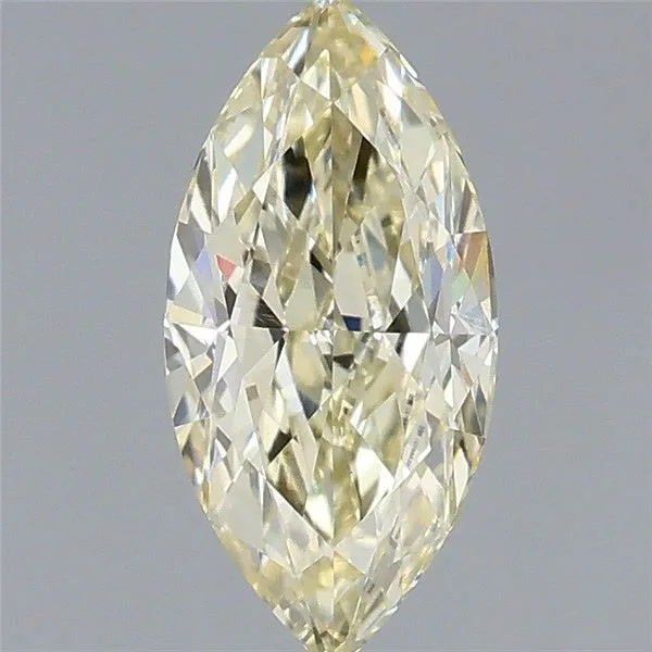 1.1ct MARQUISE Fancy Light Yellow VVS2 Coloured Lab diamond