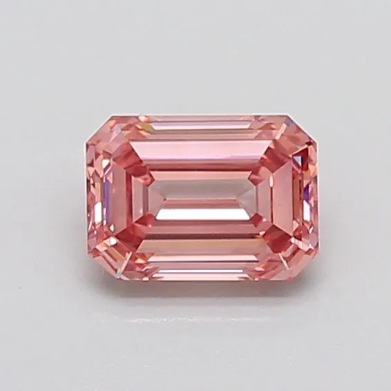 1.16ct EMERALD Fancy Intense Pink VS1 Coloured Lab diamond