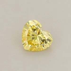 0.51ct ROUND Fancy Vivid Yellow VS1 Coloured Lab diamond