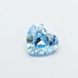1.27ct HEART Fancy Vivid Blue SI1 Coloured Lab diamond