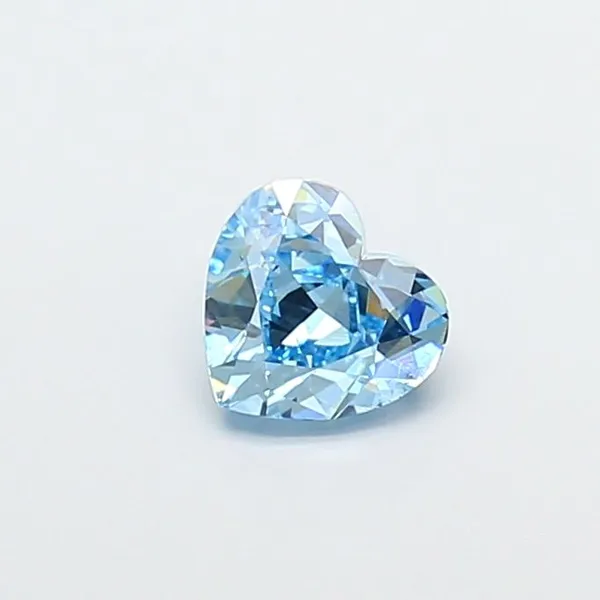 1.27ct HEART Fancy Vivid Blue SI1 Coloured Lab diamond