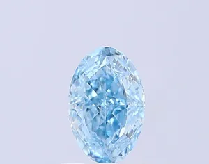 1ct OVAL Fancy Vivid Blue VS2 Coloured Lab diamond