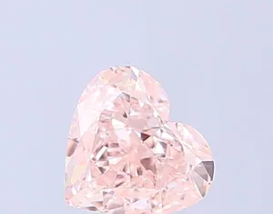 1.01ct HEART Fancy Pink VS2 Coloured Lab diamond