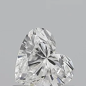 0.5ct HEART E VVS1 Natural diamond