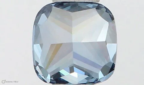0.39ct CUSHION Fancy Vivid Blue VVS2 Coloured Lab diamond